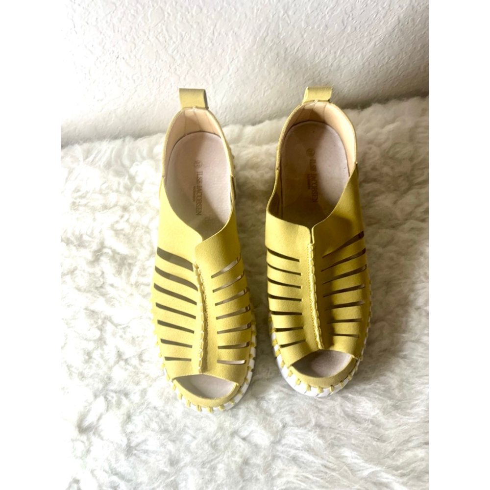 Ilse Jacobsen Hornbaek Women Tulip 9376 Platform Open Toed Shoes Size 39/US 9